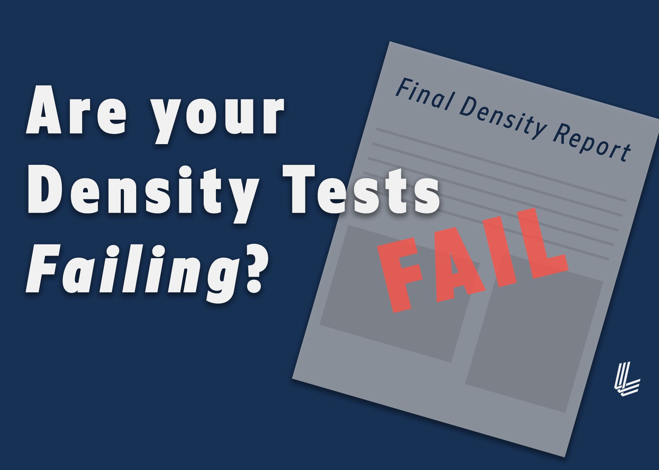 graphic of failing density reports